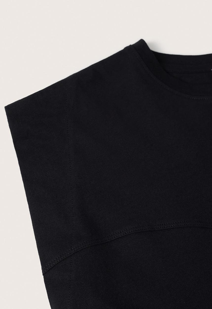 MANGO - T-shirt vita - black