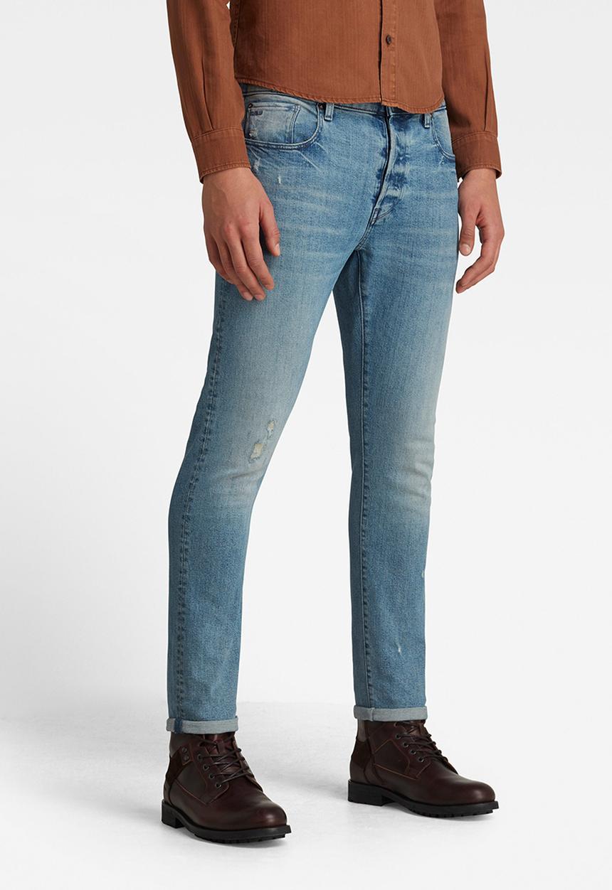 G-STAR - 3301 slim - mid blue 