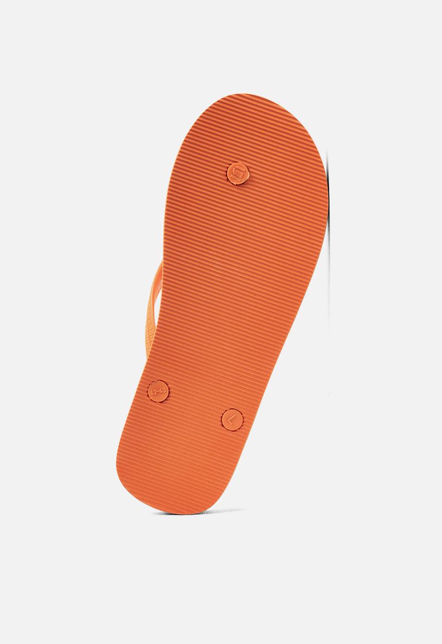 G-STAR - Dend ii prt lgo m - orange/white