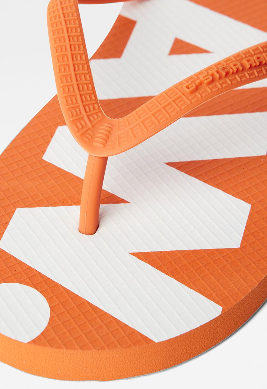 G-STAR - Dend ii prt lgo m - orange/white