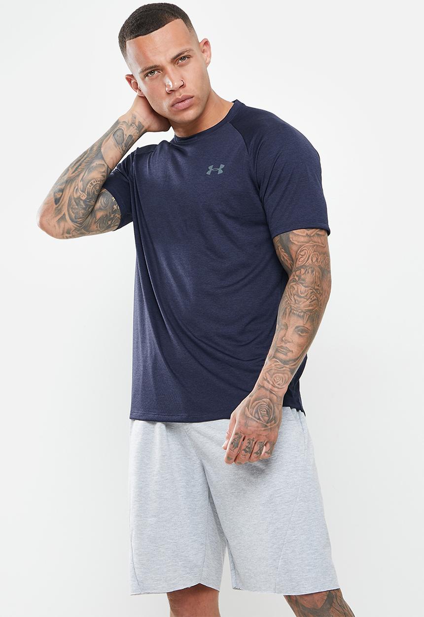Under Armour - Ua tech 2.0 short sleeve tee novelty - midnight navy & pitch grey