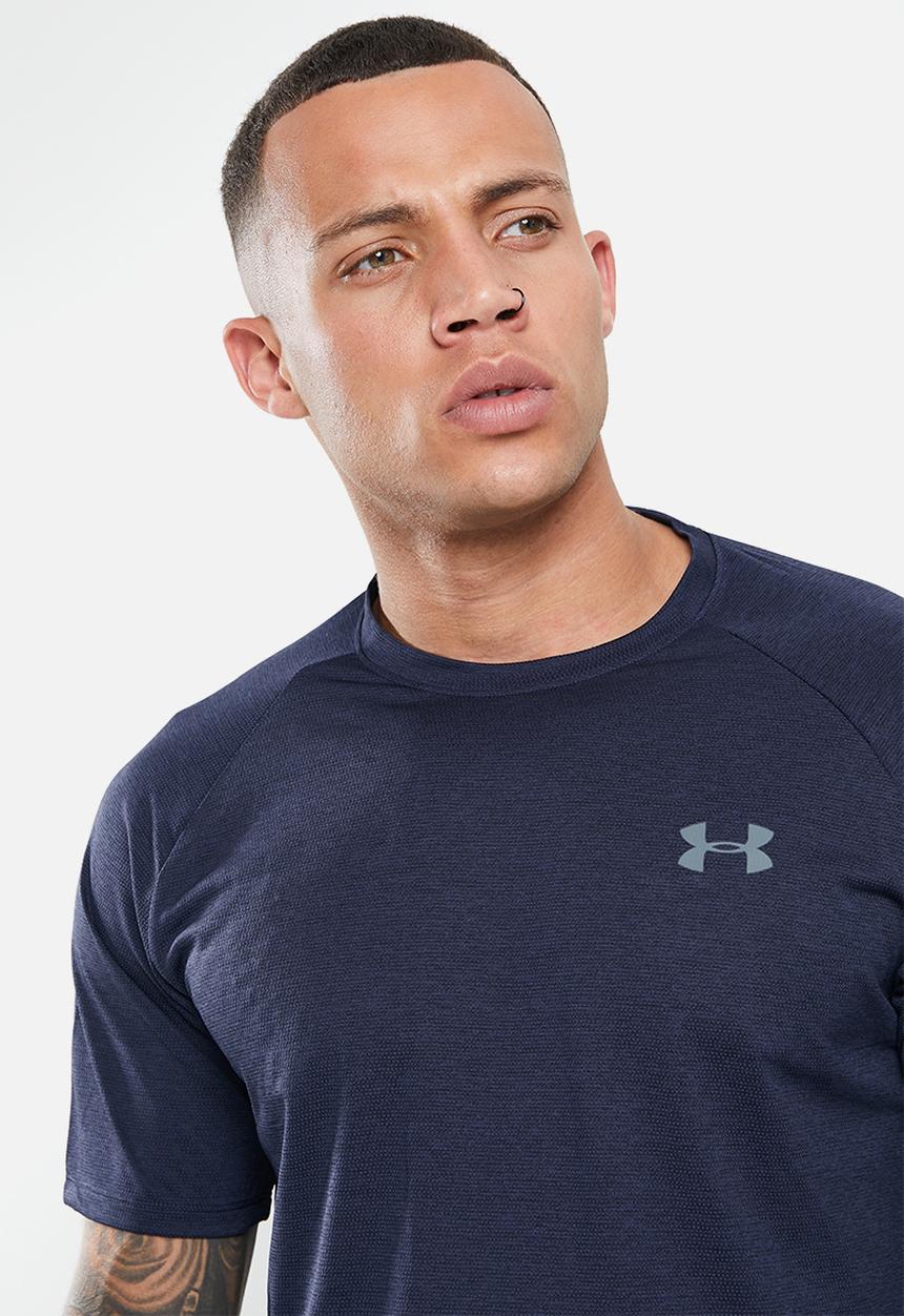 Under Armour - Ua tech 2.0 short sleeve tee novelty - midnight navy & pitch grey