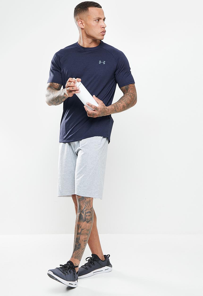 Under Armour - Ua tech 2.0 short sleeve tee novelty - midnight navy & pitch grey