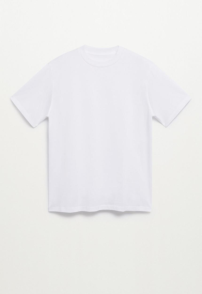 MANGO - Bellow soft T-shirt - White neutral