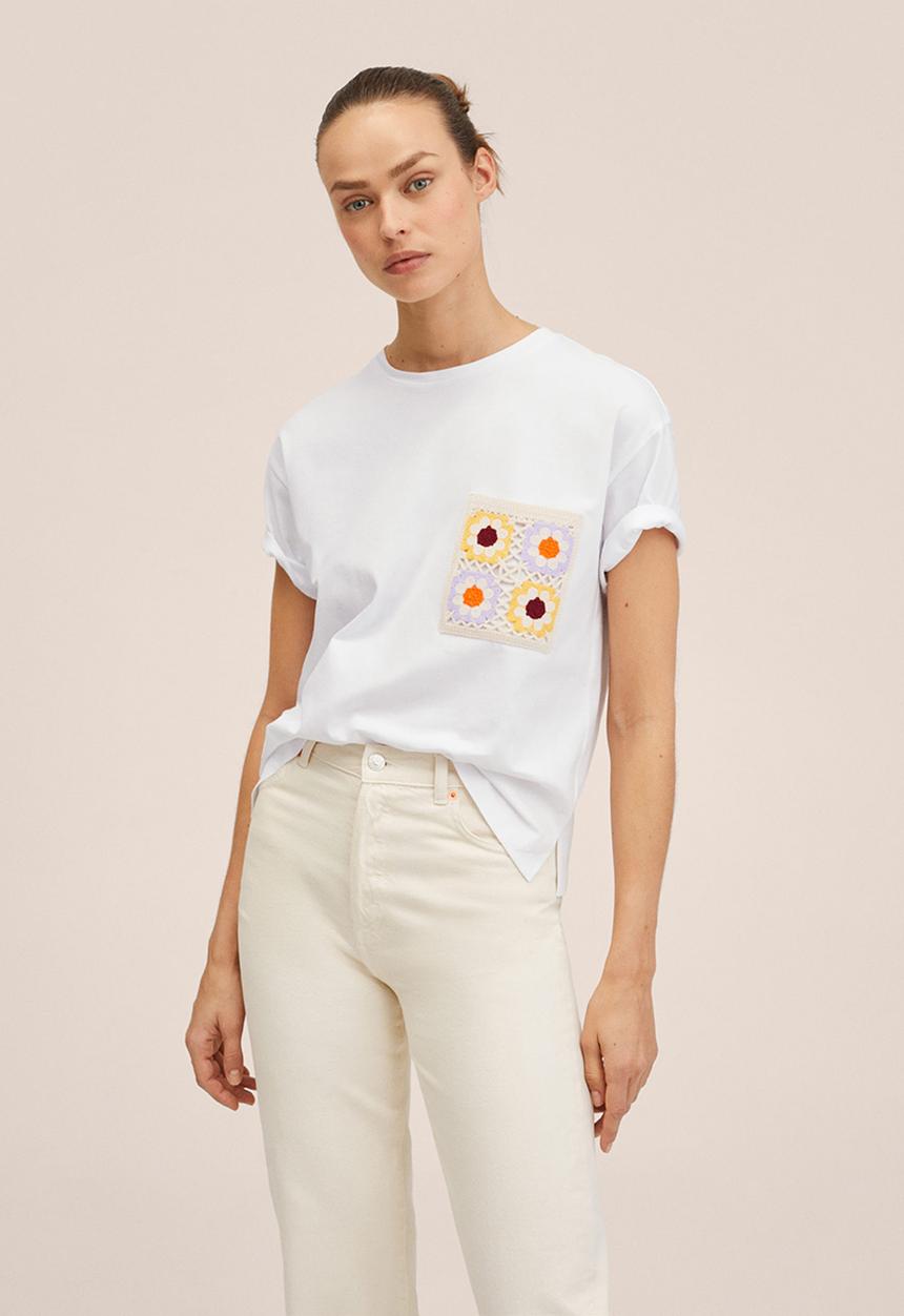 MANGO - T-shirt vigo - white