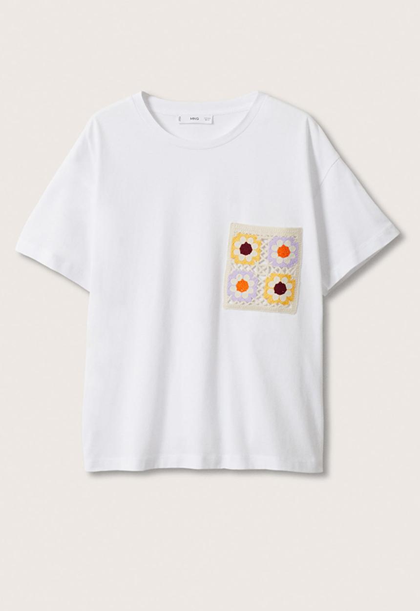 MANGO - T-shirt vigo - white