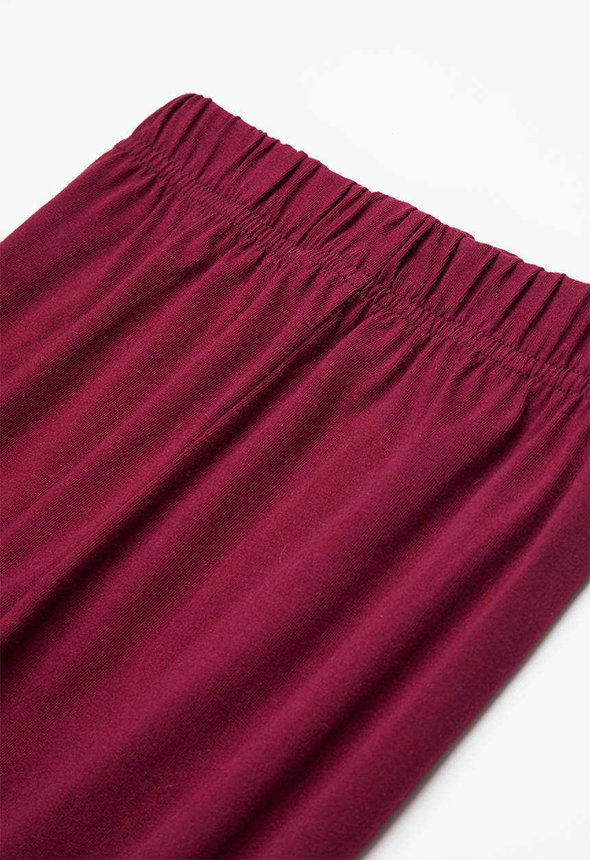 Rebel Republic - Boys long sleeve top & pants pj set - maroon