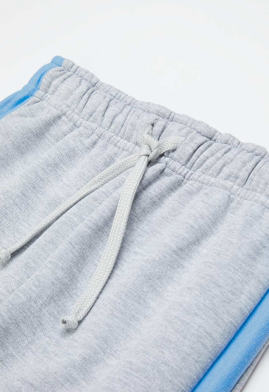 Pop Candy - Boys colour block set - grey & blue