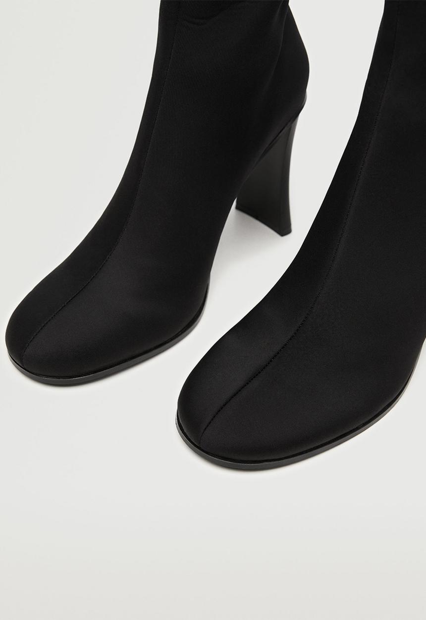 MANGO - Edu heeled boot - black