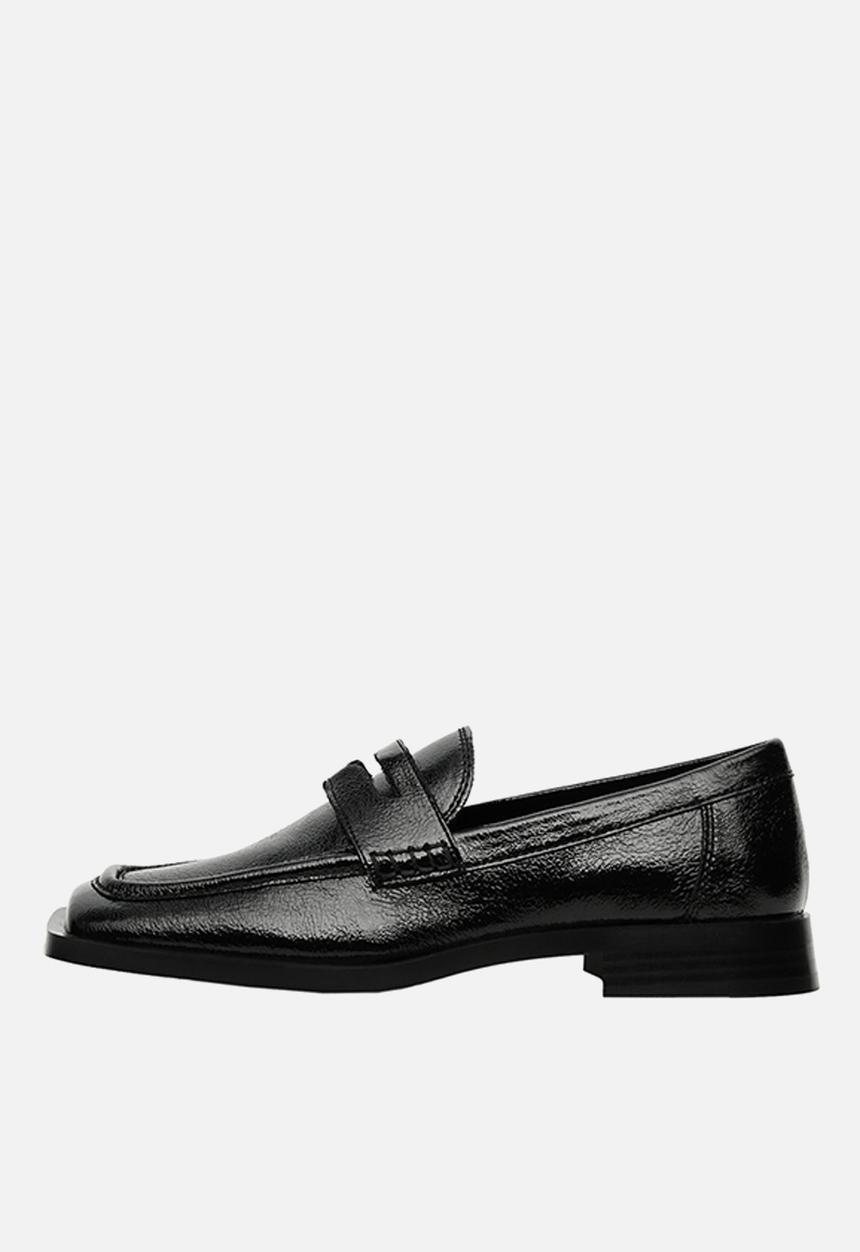 MANGO - Thick1 penny loafer - black