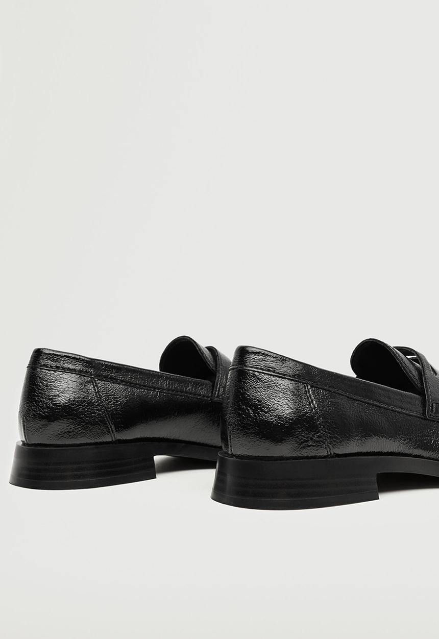 MANGO - Thick1 penny loafer - black