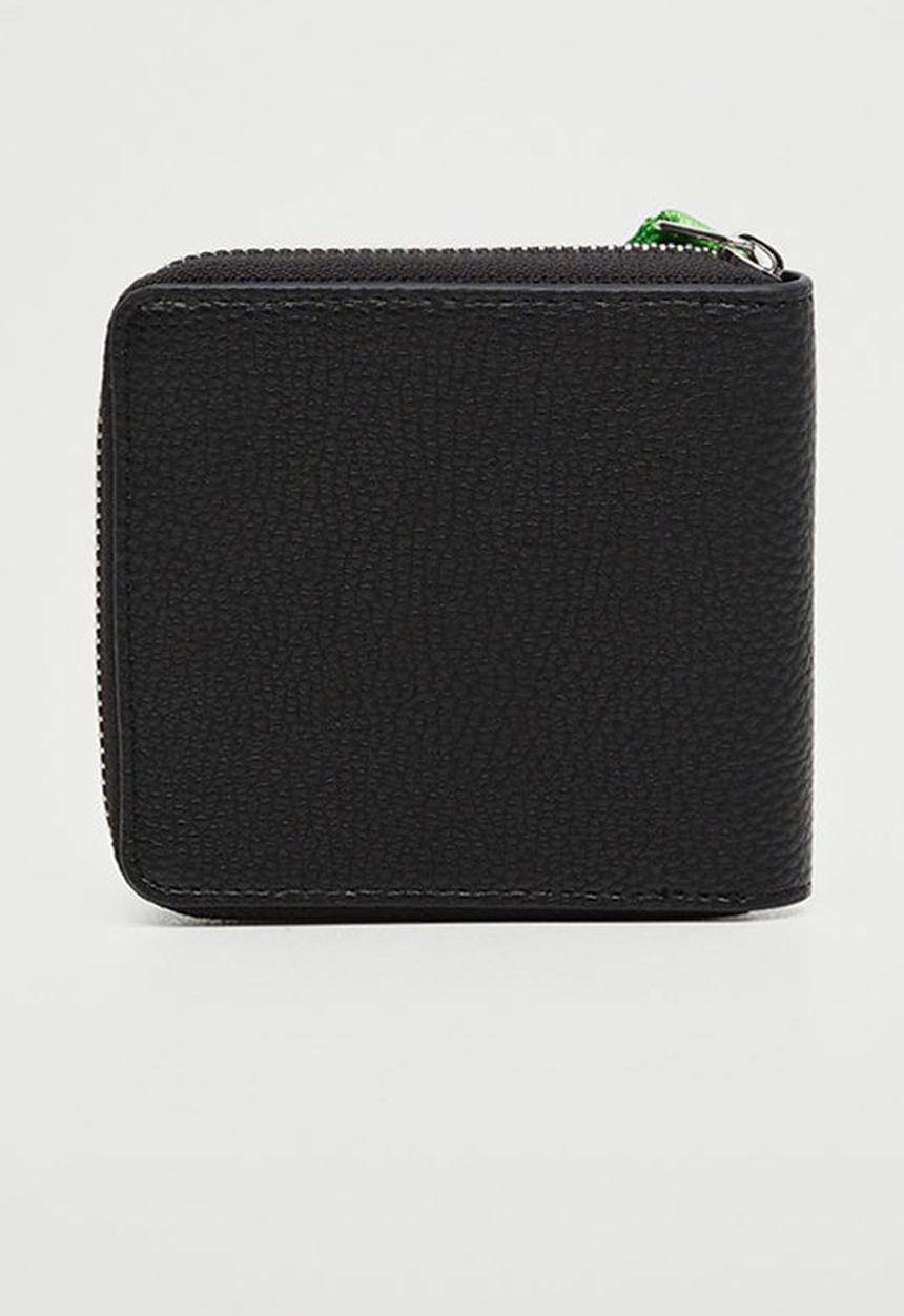 MANGO - Saffiano-effect wallet - green