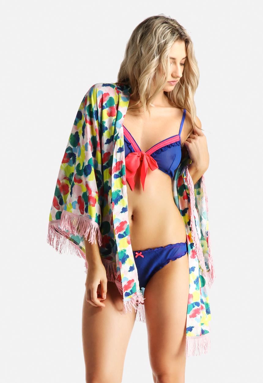 Artistic Revolution in Time - Fringe Kimono