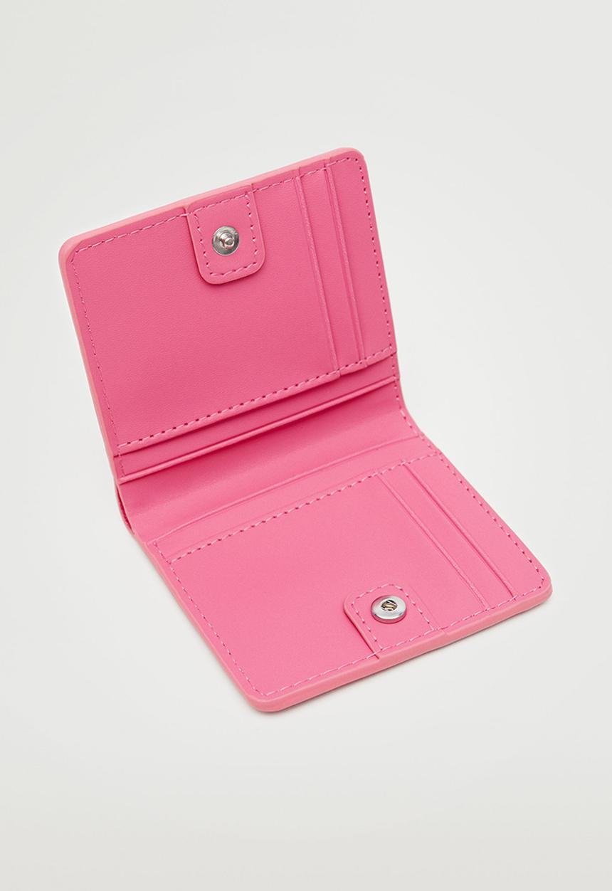 MANGO - Snake effect wallet - fuchsia