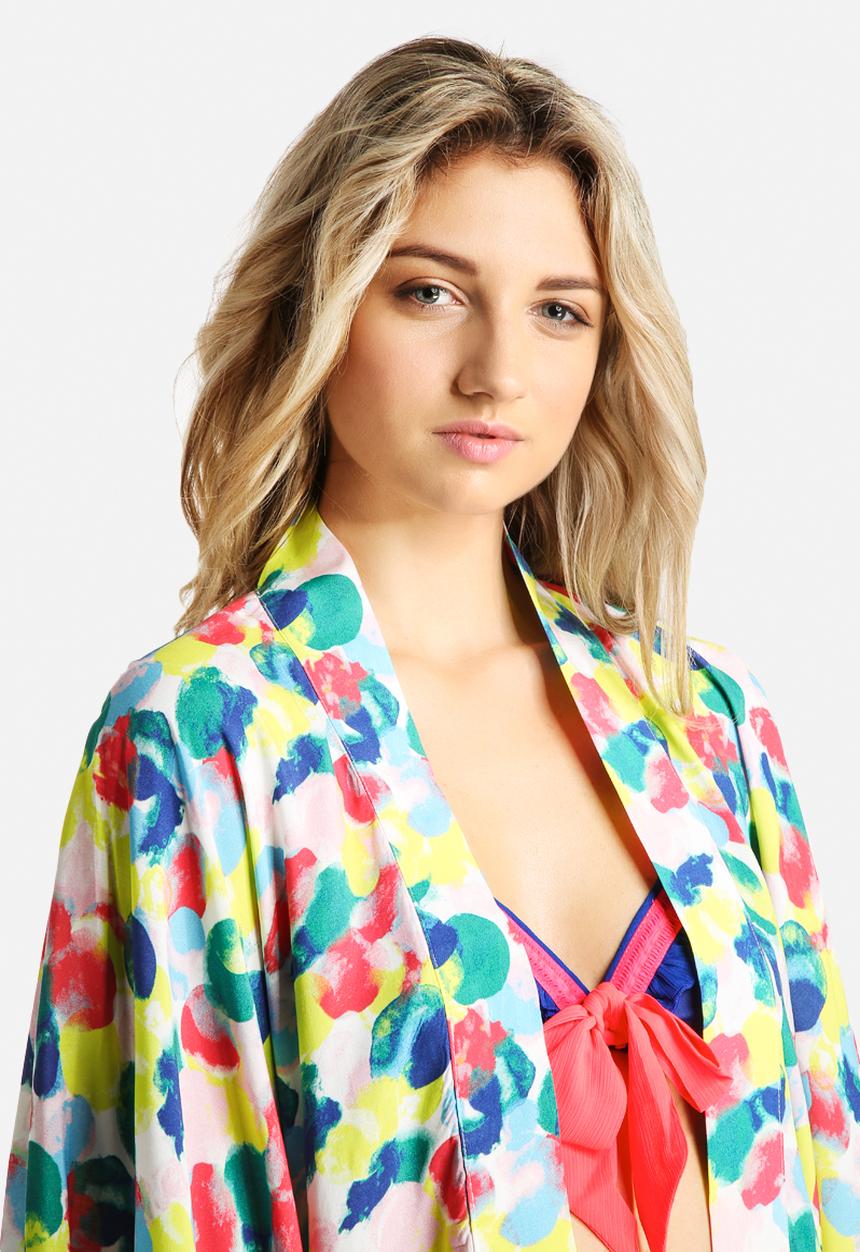 Artistic Revolution in Time - Fringe Kimono