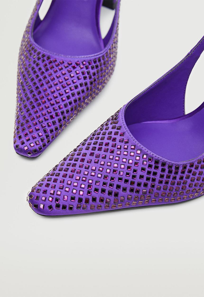 MANGO - Rose pump heel - medium purple