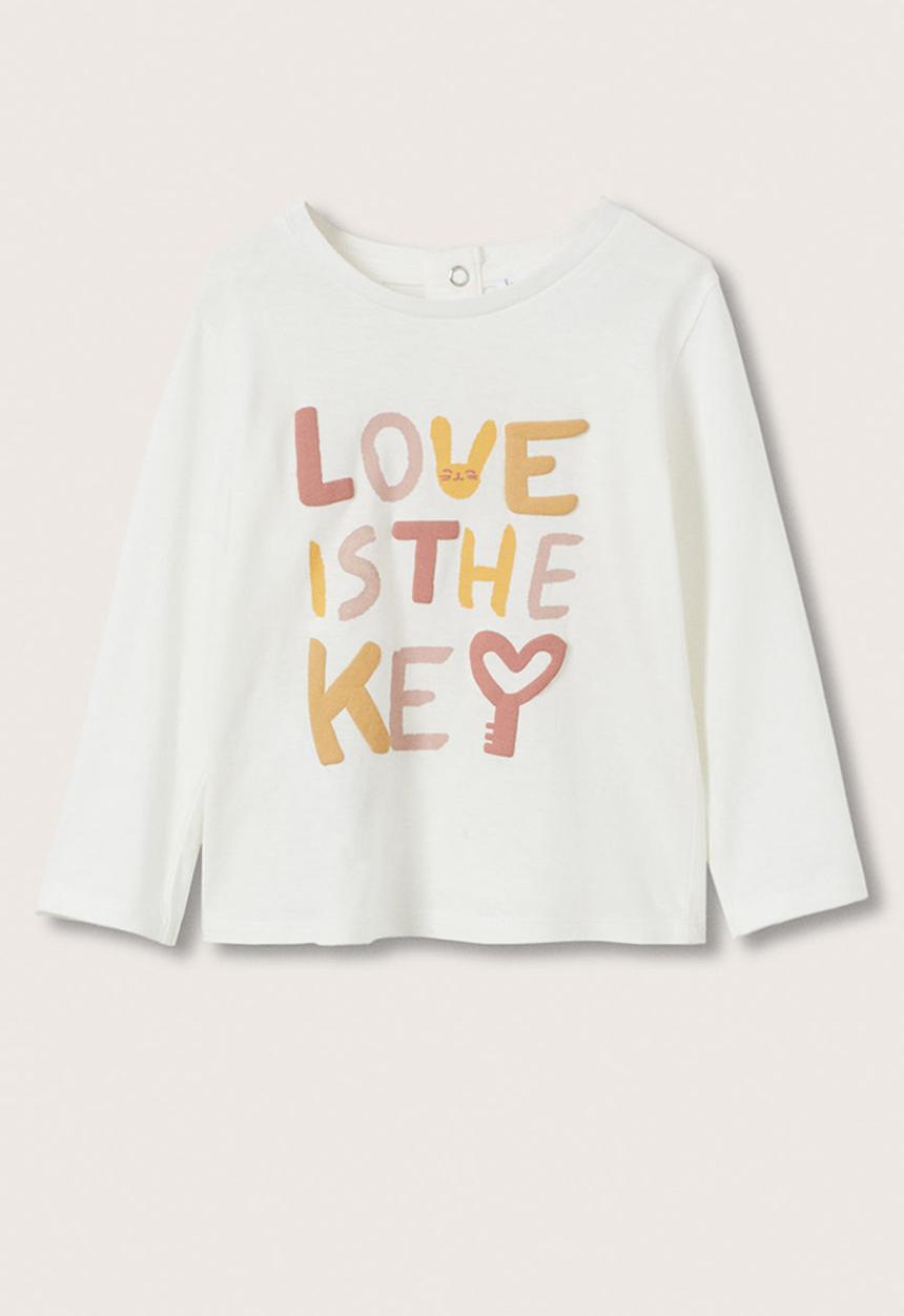 MANGO - T-shirt key - off white