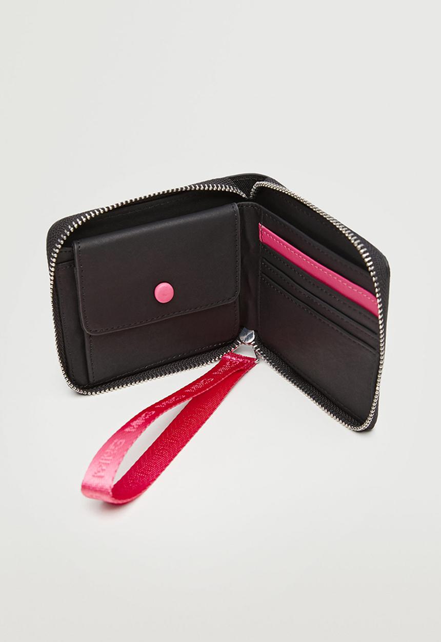 MANGO - Saffiano-effect wallet - fuchsia