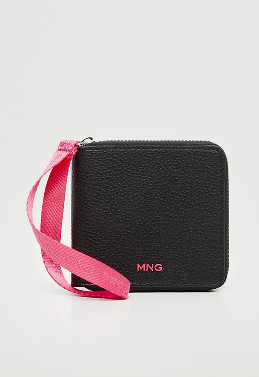 MANGO - Saffiano-effect wallet - fuchsia