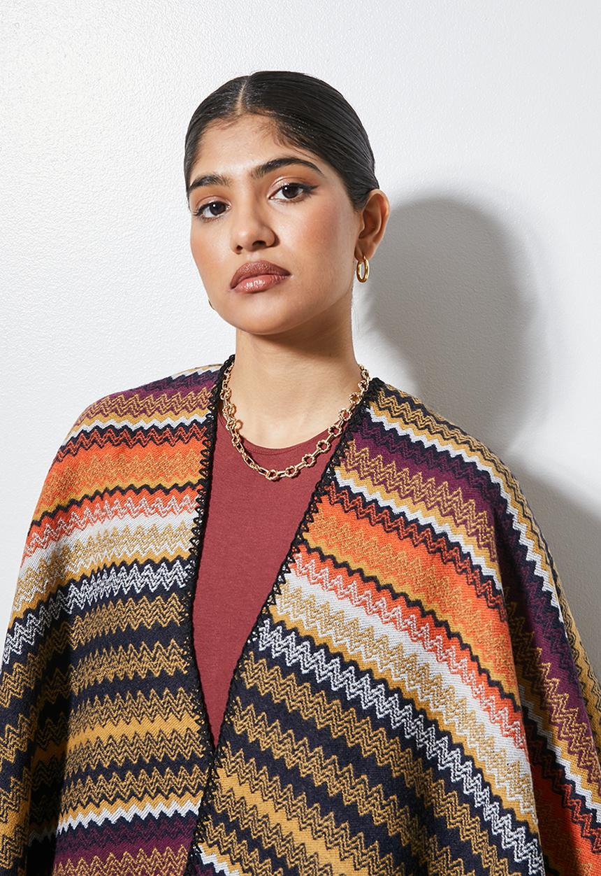Superbalist - Striped design  poncho-mutli