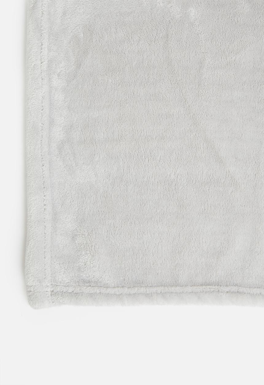 Linen House - Plush blanket - silver