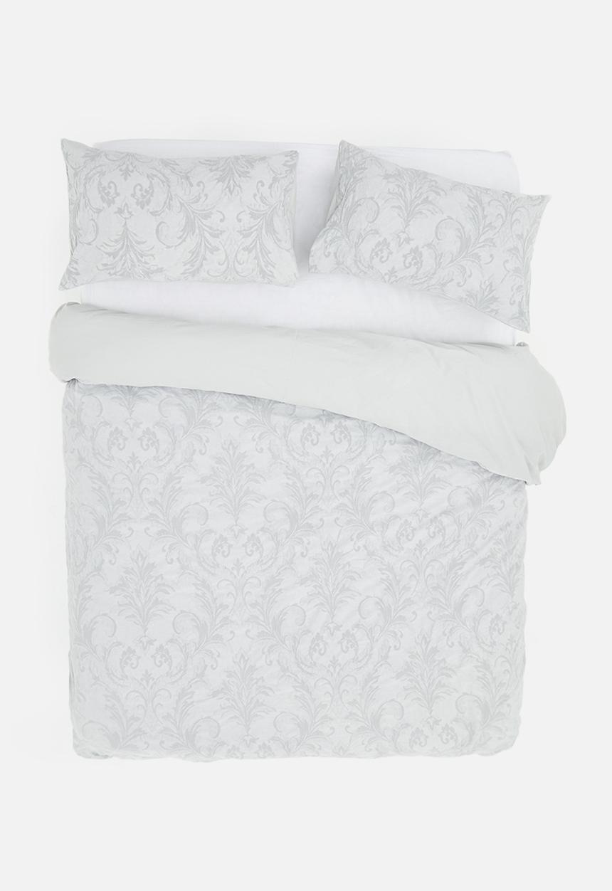Linen House - Henrietta duvet cover set - silver