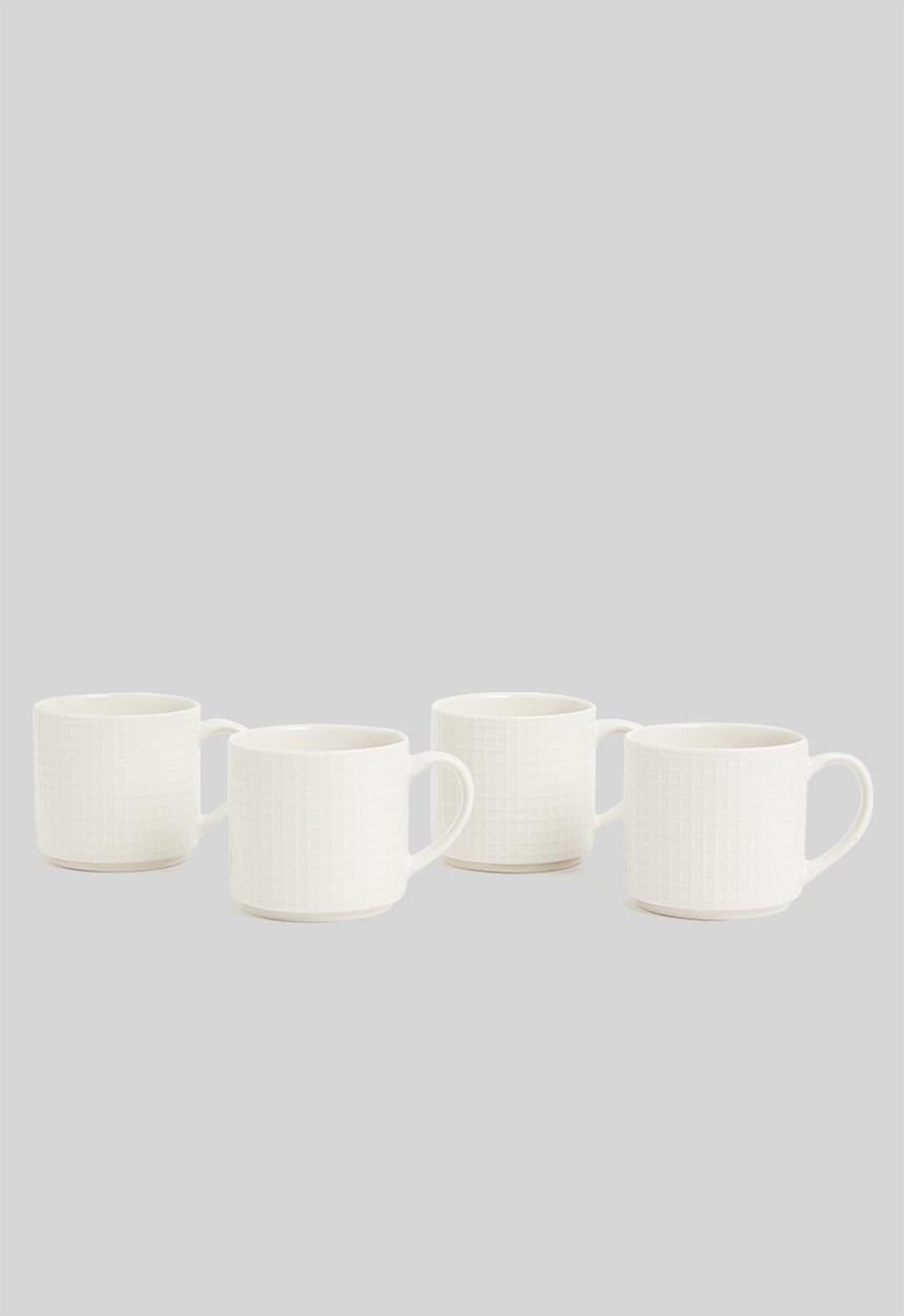 Sixth Floor - Glissen mug set of 4 - birch