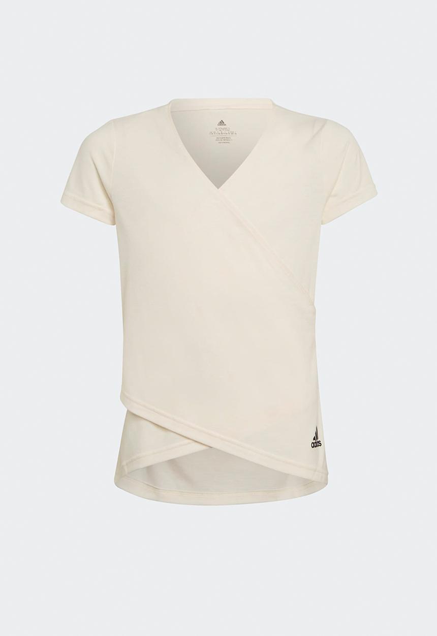 adidas Originals - Girls yoga tee - wonder white/black