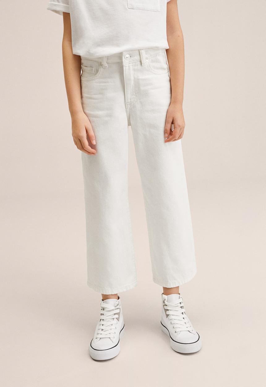 MANGO - Jeans culotte - white