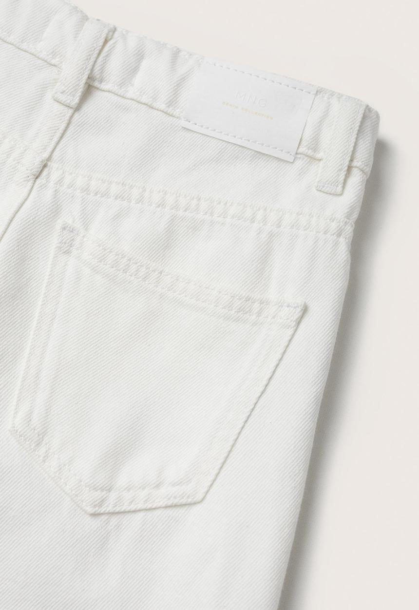 MANGO - Jeans culotte - white