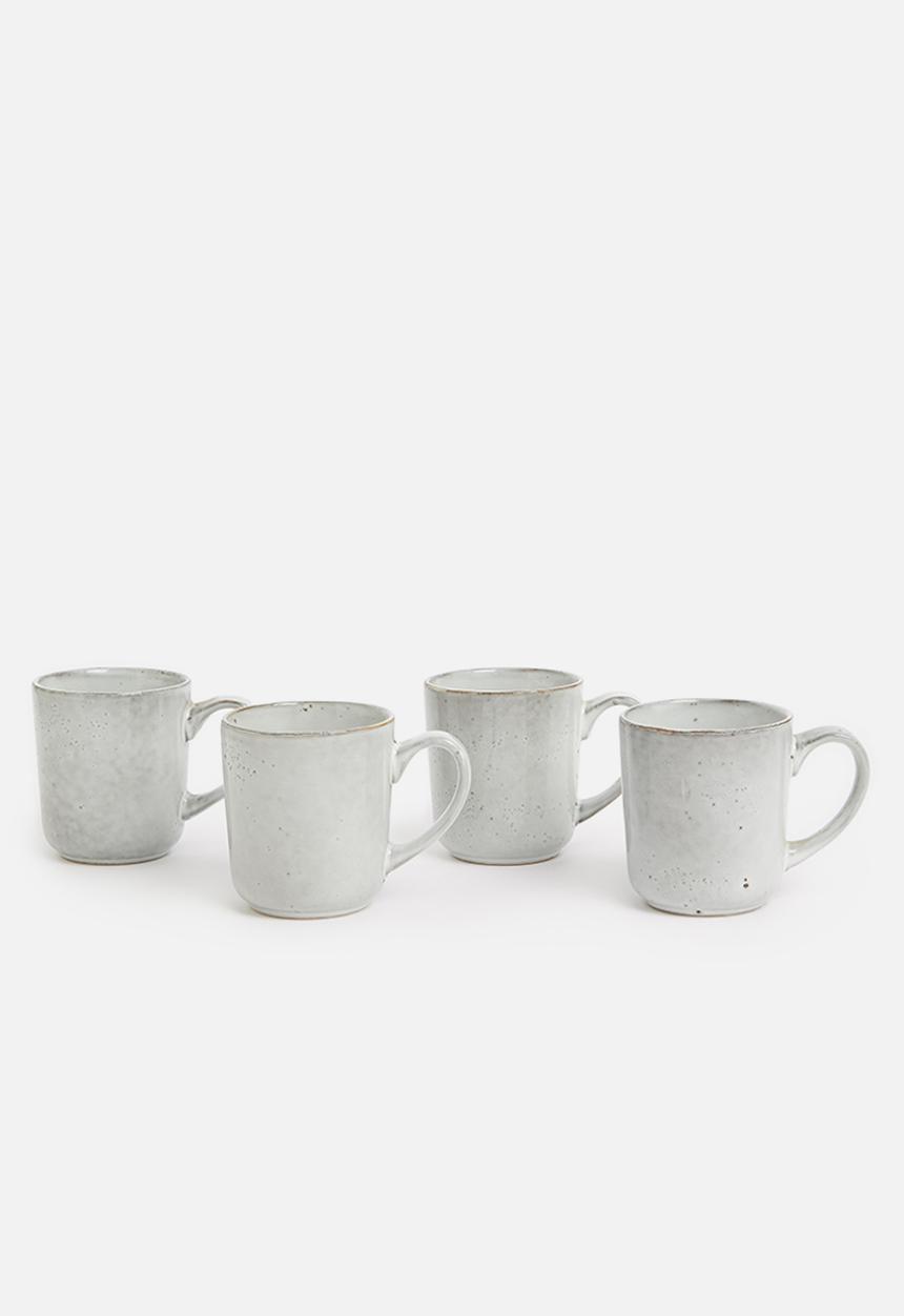 Sixth Floor - Krisa mug set of 4 - stone