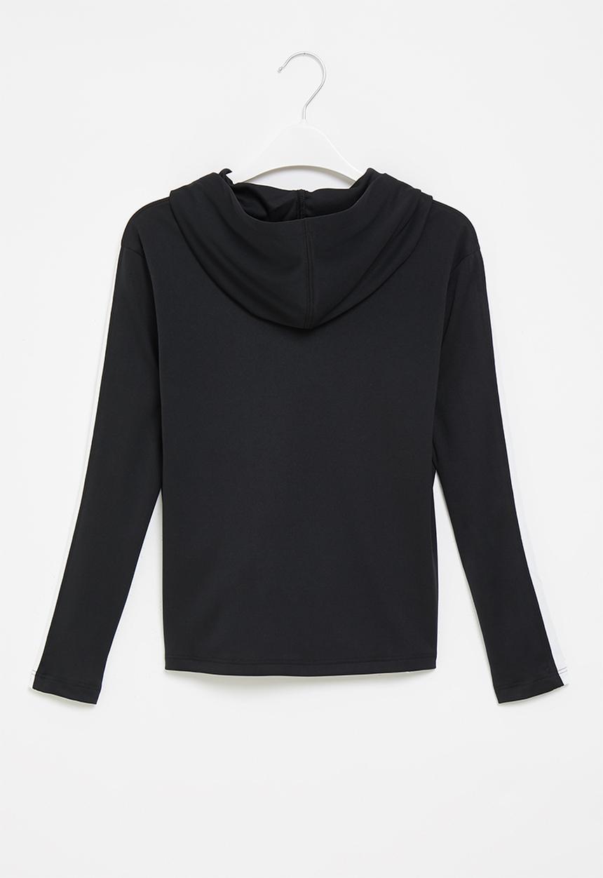 Under Armour - Tech graphic long sleeve hoodie - black & white