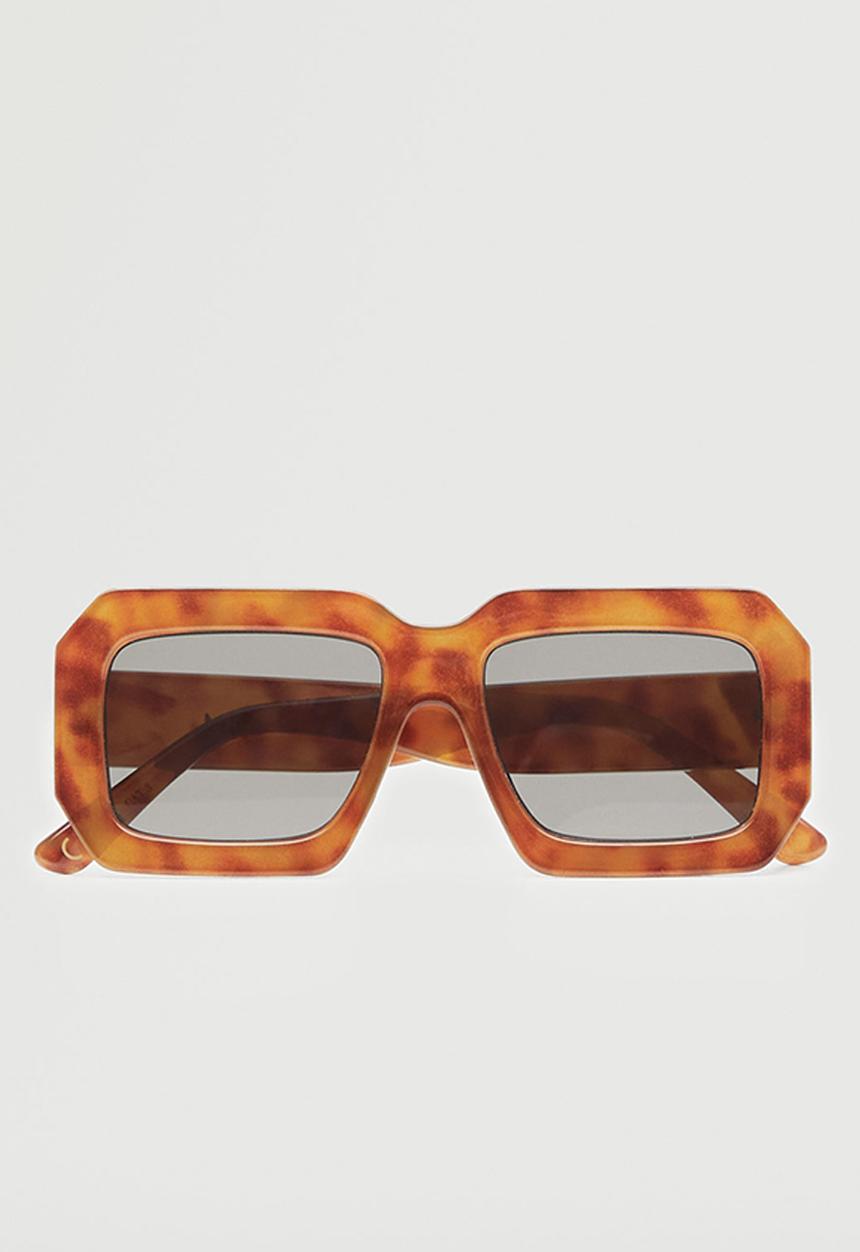 MANGO - Tortoiseshell retro sunglasses - chocolate