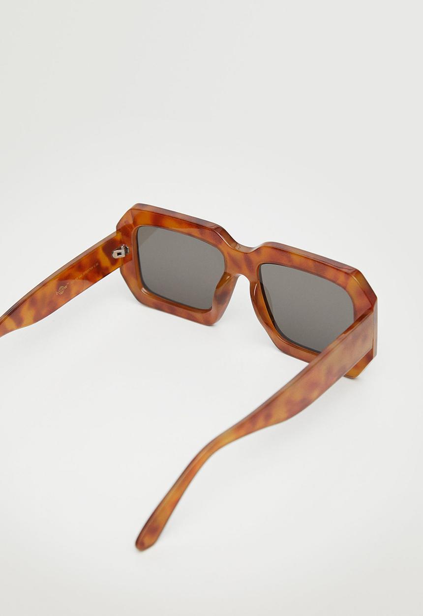 MANGO - Tortoiseshell retro sunglasses - chocolate