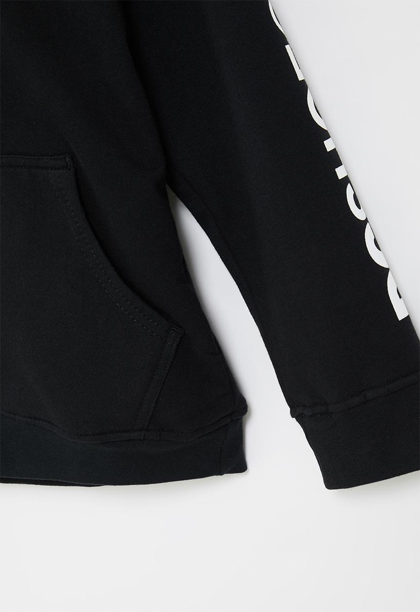 DC - DC black brand graphic hoodie - black