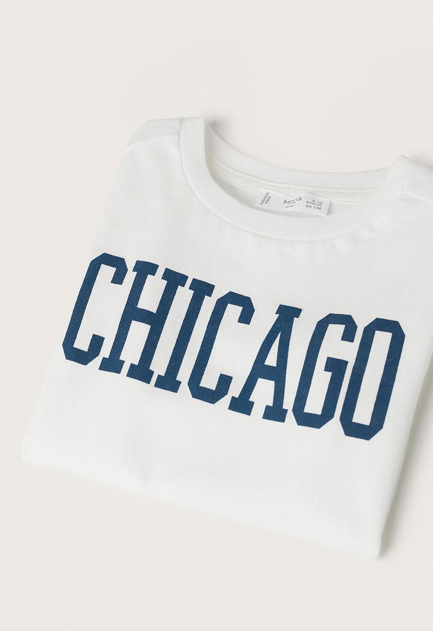 MANGO - T-shirt boston - white