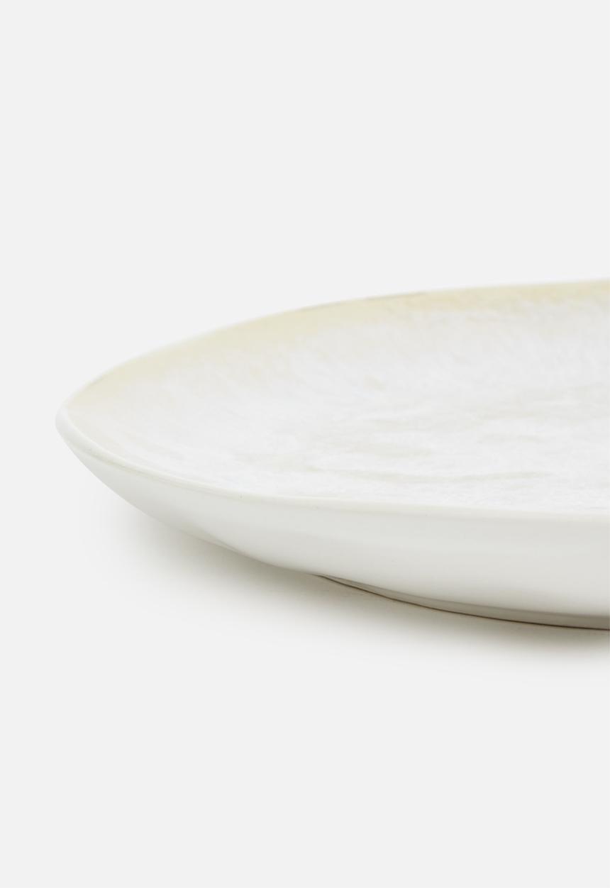 Sixth Floor - Gloss dinner plate set of 4- cream