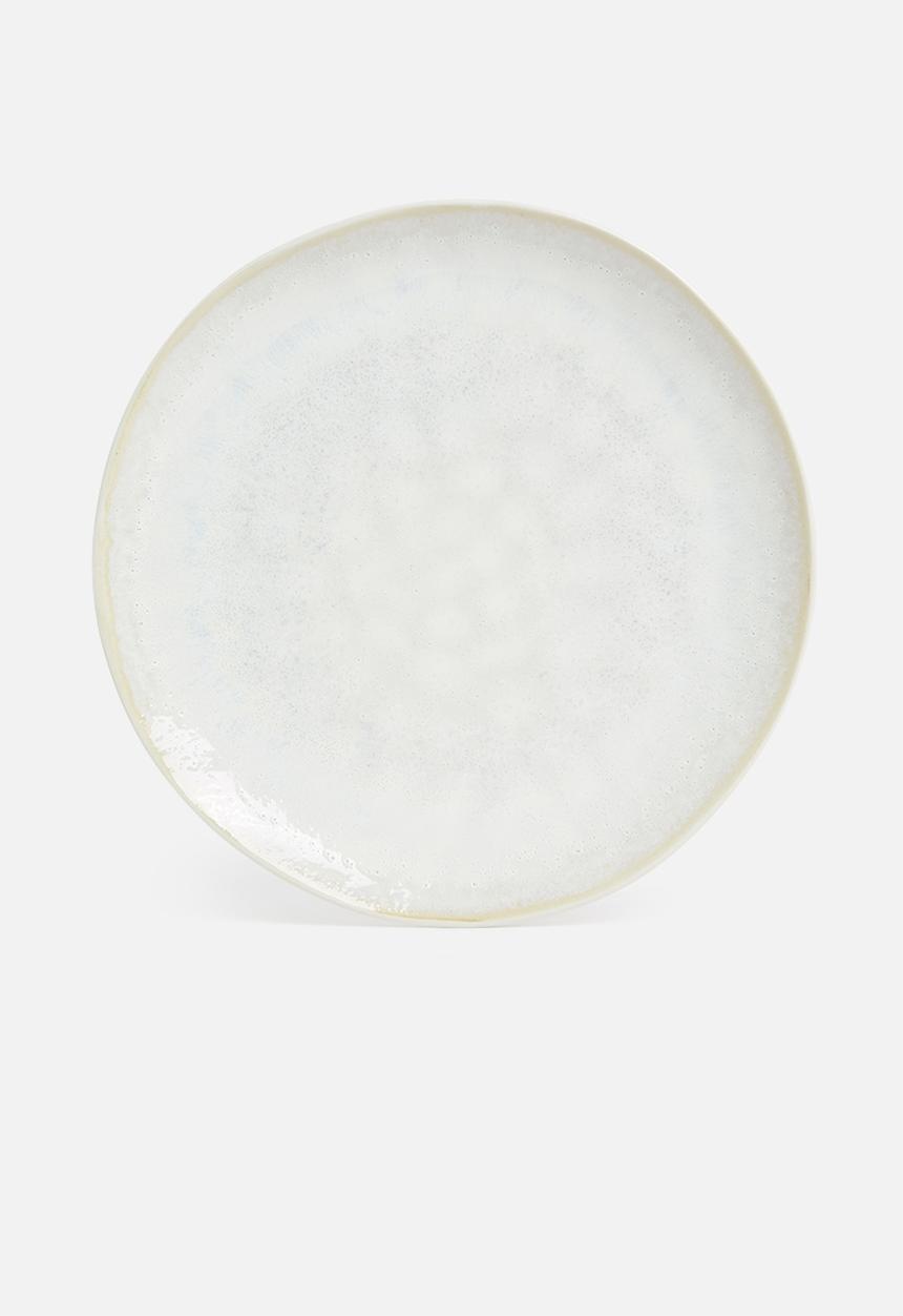 Sixth Floor - Gloss dinner plate set of 4- cream