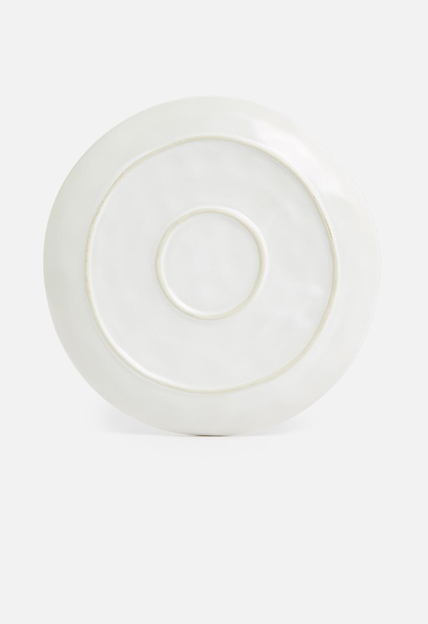 Sixth Floor - Gloss dinner plate set of 4- cream