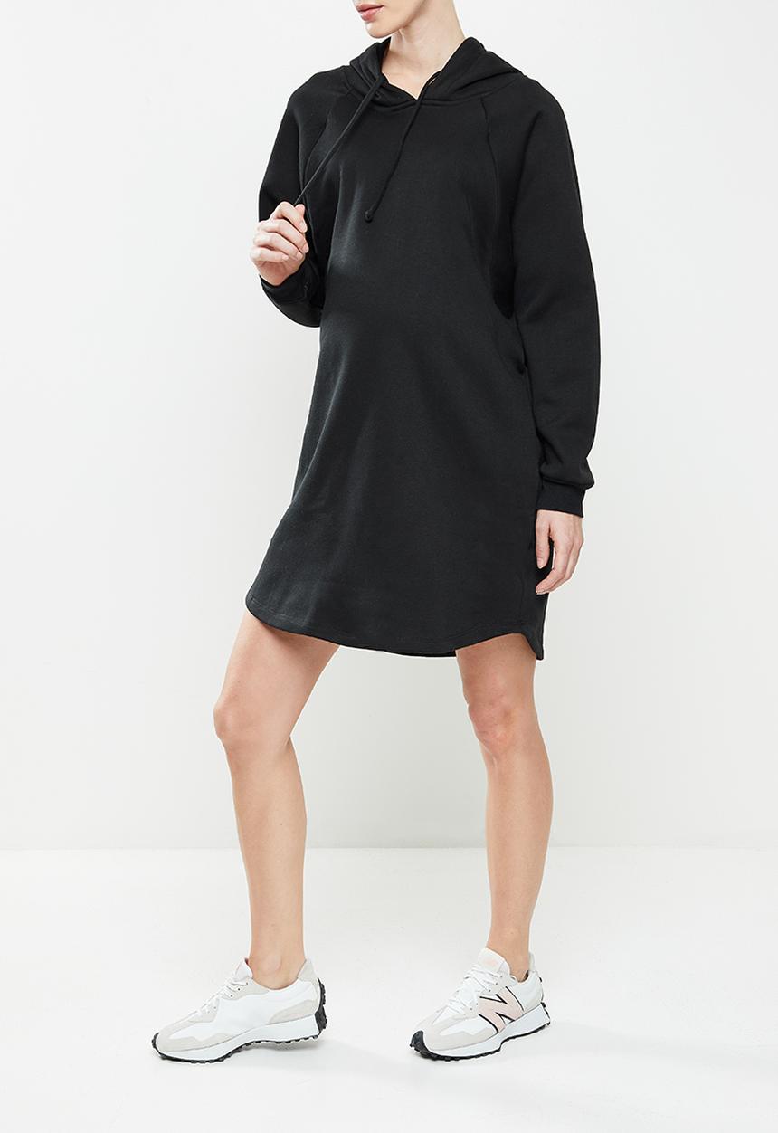 Superbalist - Maternity nursing hoodie dress - black