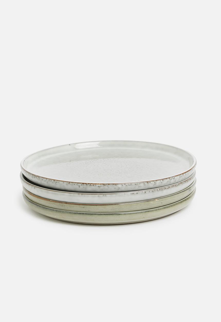 Sixth Floor - Krisa dinner plate set of 4 - stone