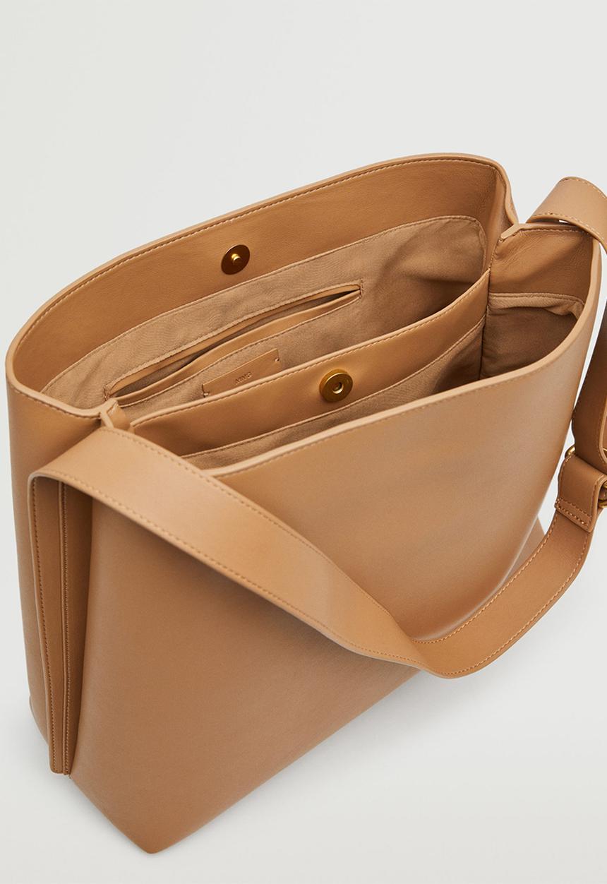 MANGO - Bucket bag - medium brown
