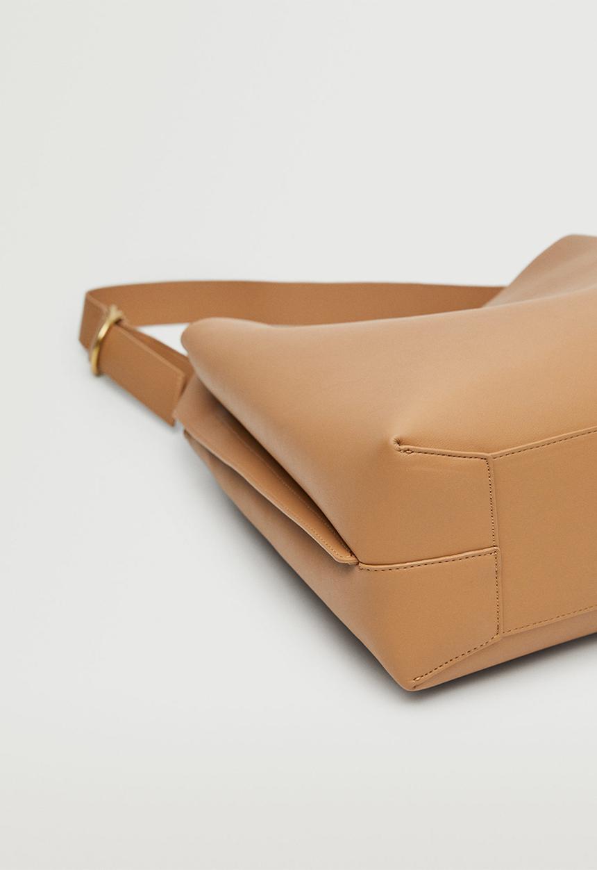 MANGO - Bucket bag - medium brown