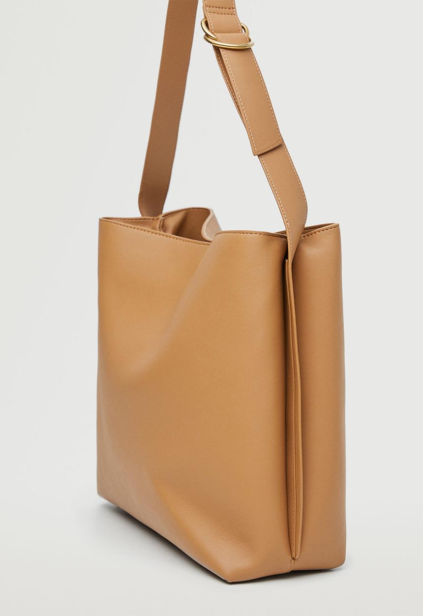 MANGO - Bucket bag - medium brown