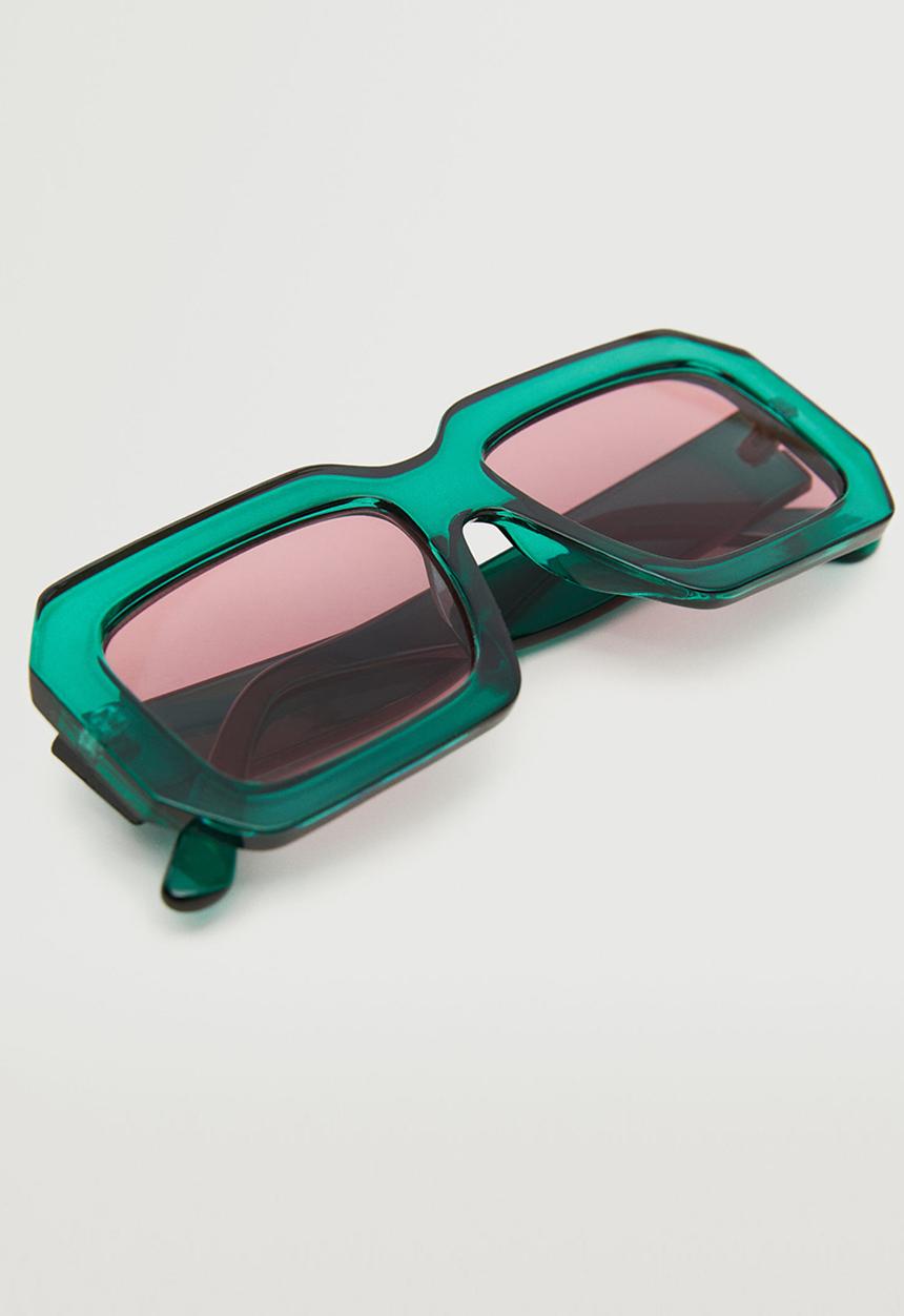 MANGO - Acetate frame sunglasses - turquoise