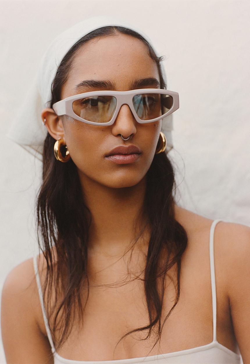 MANGO - Acetate frame sunglasses - medium brown