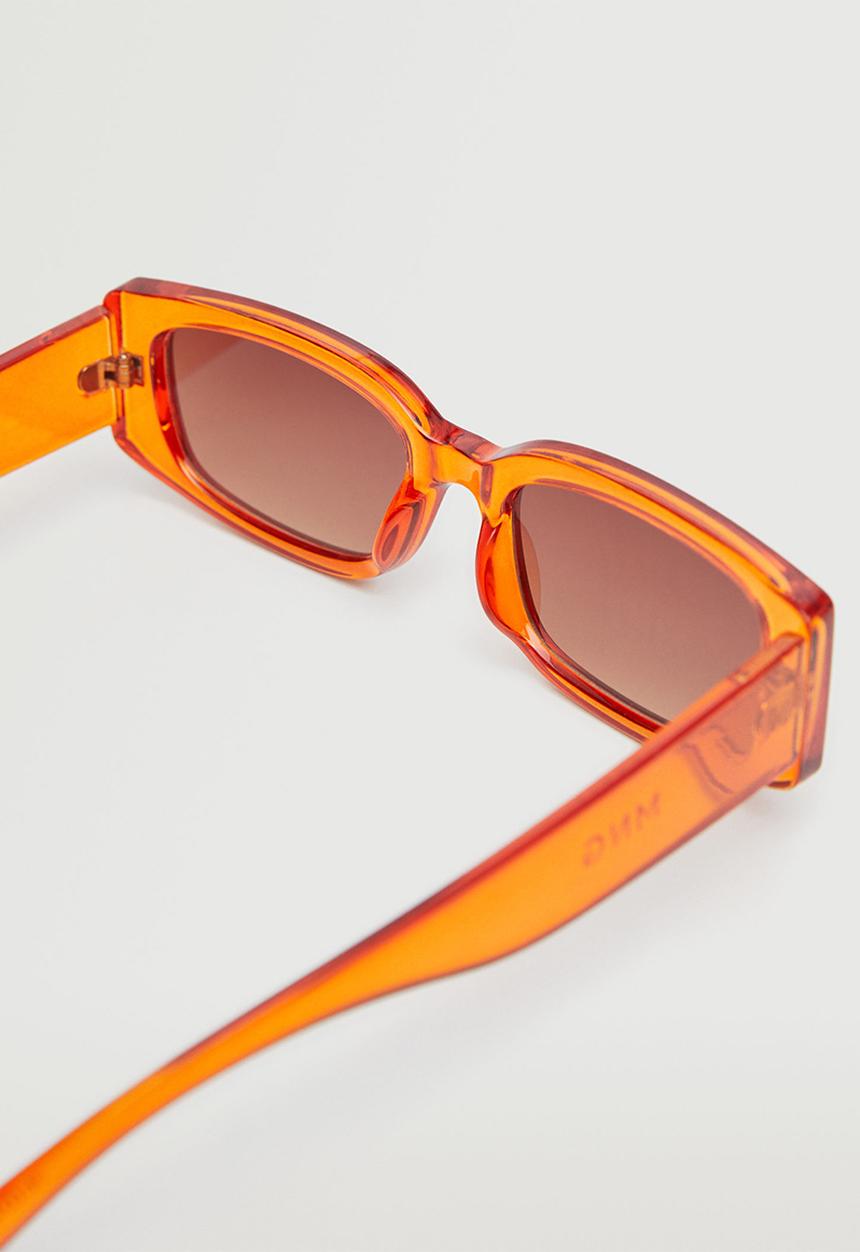 MANGO - Acetate frame sunglasses - russet