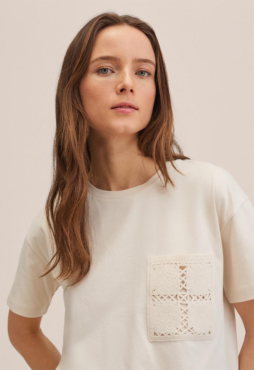 MANGO - T-shirt vigo - light pastel 