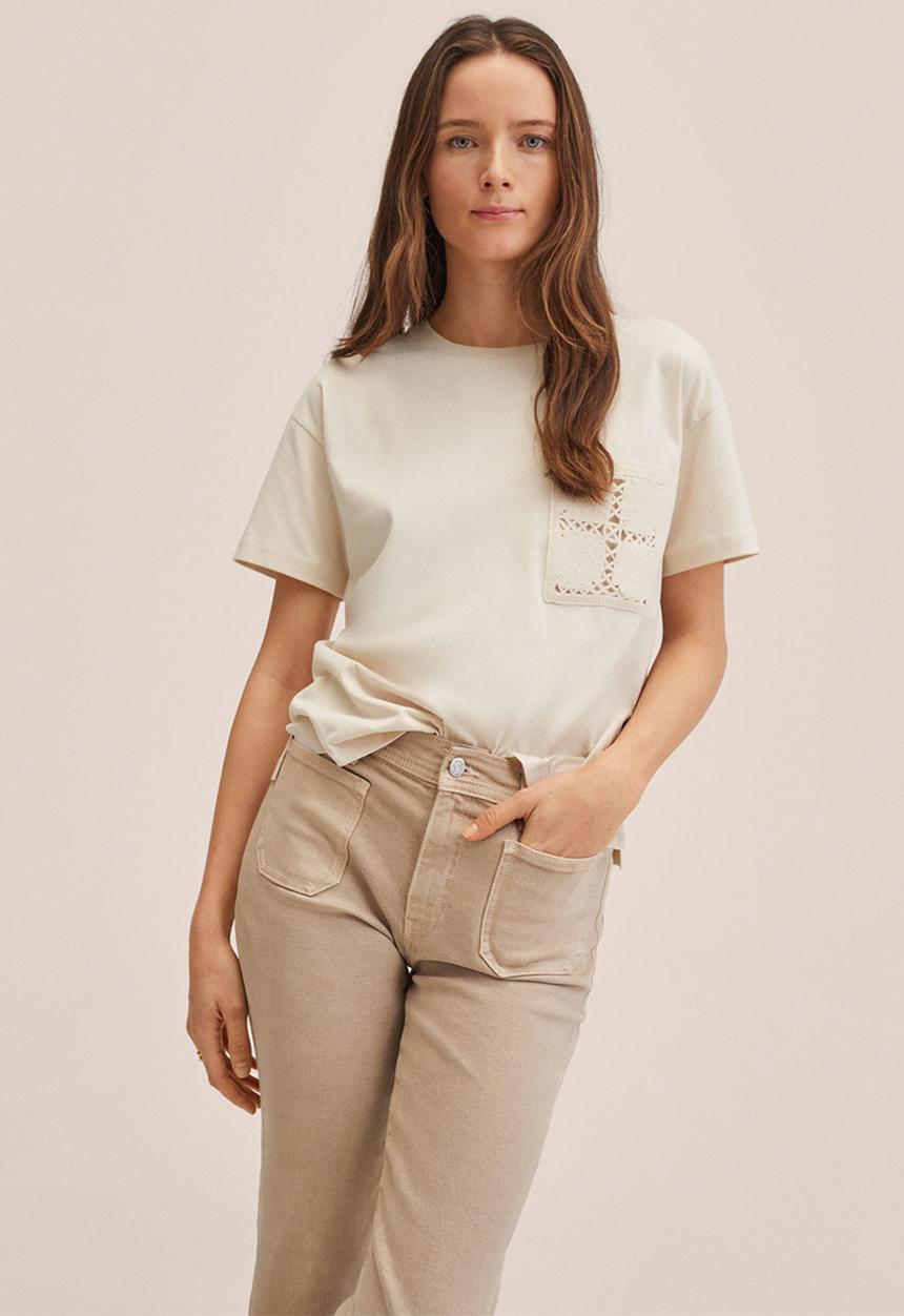 MANGO - T-shirt vigo - light pastel 