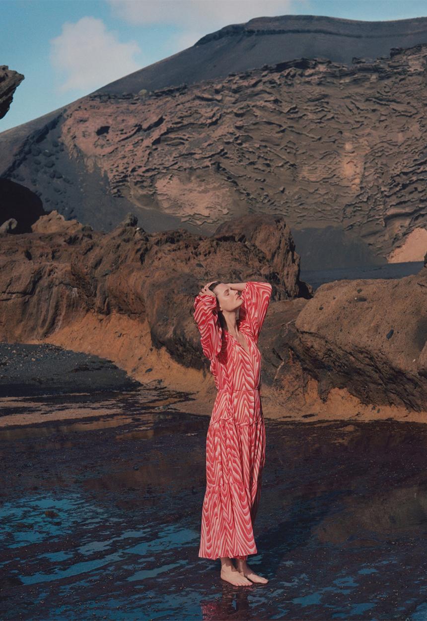 MANGO - Dress lidia - orange